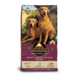 Pinnacle Grain Free Trout & Sweet Potato Recipe Dry Dog Food (24 lb size)