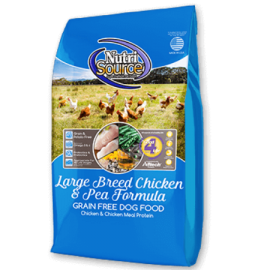 Nutrisource Large Breed Chicken & Pea Grain Free Dog Food (5 lb size)