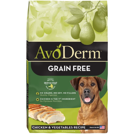 AvoDerm Grain Free Chicken & Vegetables Recipe (4 lb size)