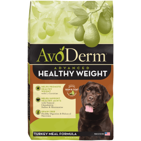 AvoDerm Healthy Weight Grain Free Turkey Meal Formula (4 lb size)