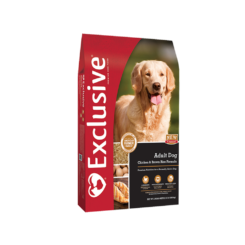 Exclusive Adult Dog Chicken & Brown Rice Formula (5 lb size)