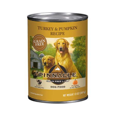 Pinnacle Grain Free Turkey & Pumpkin Recipe Canned Wet Dog Food ( lb size)