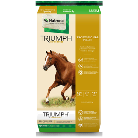 Nutrena Triumph Professional Pellet Horse Feed (50 lb size)