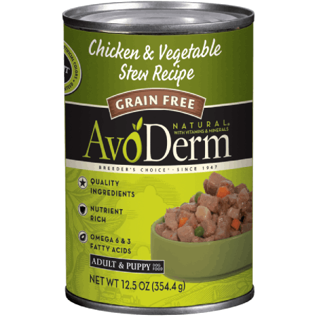 AvoDerm Grain Free Chicken & Vegetable Stew Recipe (12.5 oz size)