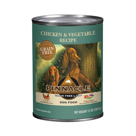 Pinnacle Grain Free Chicken & Vegetable Recipe Canned Wet Dog Food ( lb size)