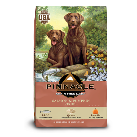 Pinnacle Grain Free Salmon & Pumpkin Recipe Dry Dog Food (4 lb size)