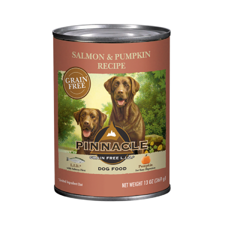 Pinnacle Grain Free Salmon & Pumpkin Recipe Canned Wet Dog Food ( lb size)
