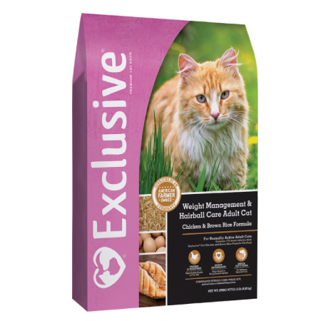 Exclusive Weight Management & Hairball Care Adult Cat (15 lb size)