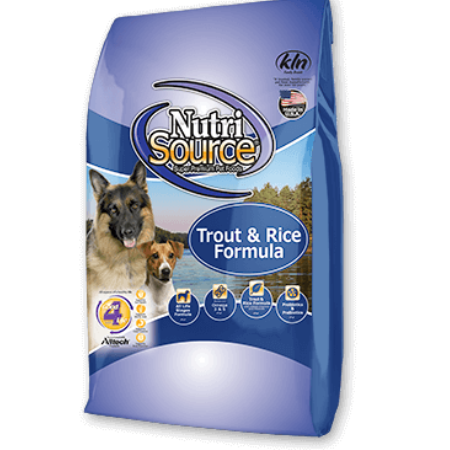 NutriSource Trout and Rice Dog Food (30 lb size)