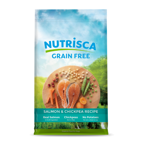 Nutrisca Salmon & Chickpea Dog Food (15 lb size)