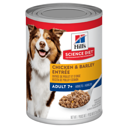 Hill’s Science Diet Adult 7+ Chicken & Barley Entrée Dog Food (13 oz size)