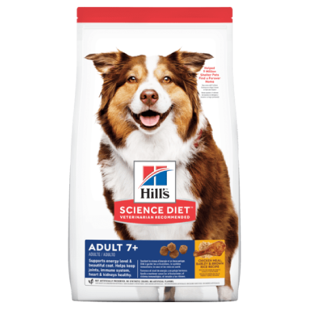 Hill’s Science Diet Adult 7+ Chicken Meal, Barley & Brown Rice Recipe Dog Food (30 lb size)