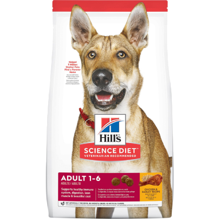 Hill’s Science Diet Advanced Fitness Chicken & Barley Adult Dog Food (38.5 lb size)