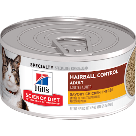Hill’s Science Diet Adult Hairball Control Savory Chicken Entrée Cat Food (5.5 lb size)