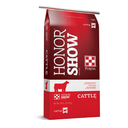 Purina Honor Show Chow Grand 4-T-Fyer Cattle Feed ( lb size)