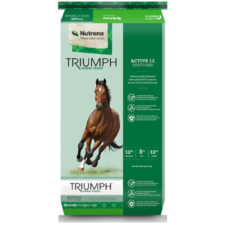 Nutrena Triumph Active 12 Textured Horse Feed (50 lb size)