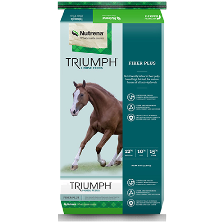 Nutrena Triumph Fiber Plus Horse Feed (50 lb size)