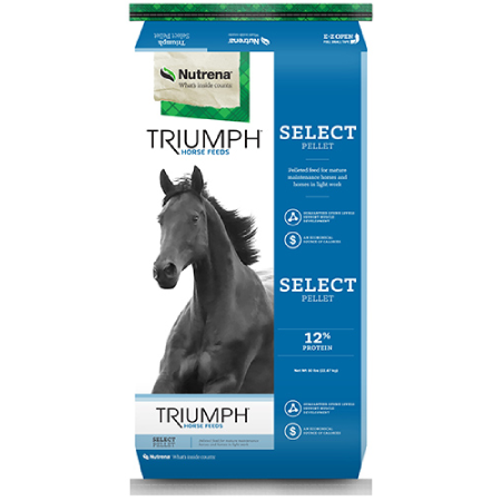 Nutrena Triumph Select Pellet Horse Feed (50 lb size)
