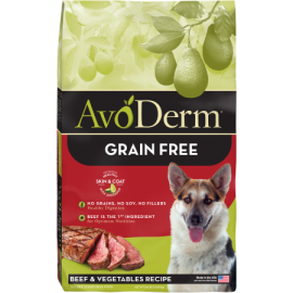 AvoDerm Grain Free Beef & Vegetables Recipe (24 lb size)