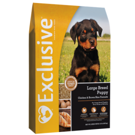 Exclusive Large Breed Puppy Chicken & Brown Rice Formula (30 lb size)