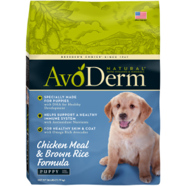 AvoDerm Puppy Chicken Meal & Brown Rice Formula (15 lb size)