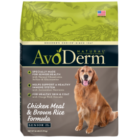 AvoDerm Senior Chicken Meal & Brown Rice Formula (15 lb size)