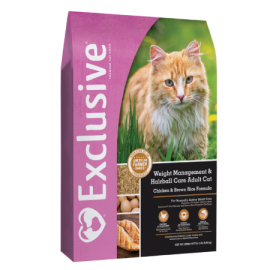 Exclusive Weight Management & Hairball Care Adult Cat (15 lb size)