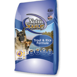 NutriSource Trout and Rice Dog Food (15 lb size)