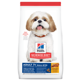 Hill’s Science Diet Adult 7+ Small Bites Chicken Meal, Barley & Brown Rice Recipe Dog Food (30 lb size)