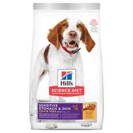 Hill’s Science Diet Adult Sensitive Stomach & Skin Grain Free Dog Food (24 lb size)