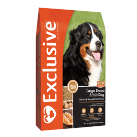 Exclusive Large Breed Adult Dog Chicken & Brown Rice Formula (30 lb size)