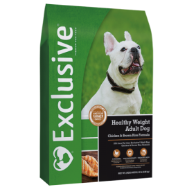 Exclusive Healthy Weight Adult Dog Chicken & Brown Rice Formula (30 lb size)