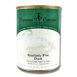 Canine Caviar Synthetic Free Duck Gourmet Topper & Canned Dog Food Supplement (12.8 oz size)