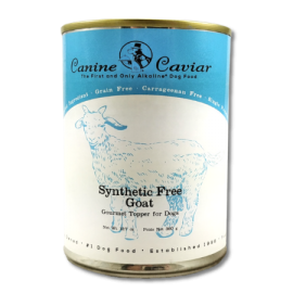 Canine Caviar Synthetic Free Goat Gourmet Topper & Canned Dog Food Supplement (13 oz size)