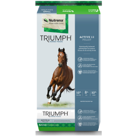 Nutrena Triumph Active 12 Pellet Horse Feed (50 lb size)