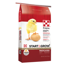 Purina Start & Grow Medicated Crumbles ( lb size)