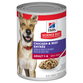 Hill’s Science Diet Adult Chicken & Beef Entrée Dog Food (13 oz size)