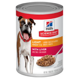 Hill’s Science Diet Adult Light with Liver Dog Food (13 oz size)