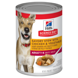 Hill’s Science Diet Adult Savory Stew with Chicken & Vegetables Dog Food (13 oz size)