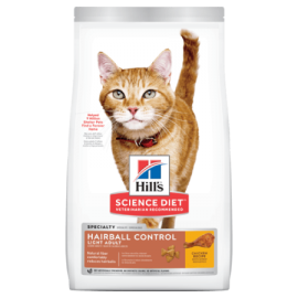 Hill’s Science Diet Adult Hairball Control Light Cat Food (15.5 lb size)