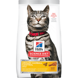 Hill’s Science Diet Adult Urinary Hairball Control Cat Food (3.5 lb size)